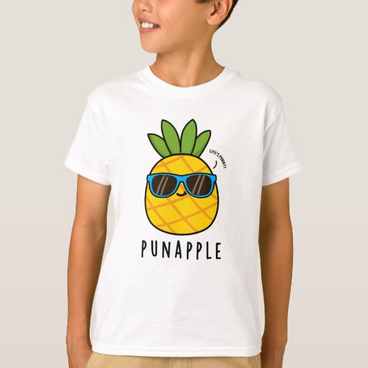 プンアップルおもしろいフルーツPineapple Pun Tシャツ (正面)