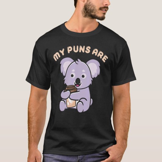 プンコファリティ私のパンはコアラのコーヒー Tシャツ (正面)