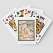 プンジのモグル宮殿のベッドのクリシュナとラダ トランプ (裏面)