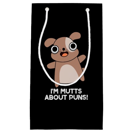 プンスおもしろい犬プンダークBGについて スモールペーパーバッグ (正面)