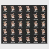 プンスおもしろい犬プンダークBGについて ラッピングペーパー (フラット)