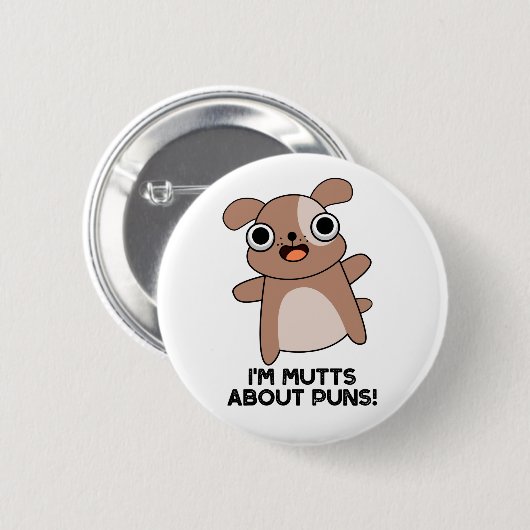 プンスのおもしろい犬・プンについて 缶バッジ (正面&裏面)