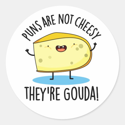 プンスは安くはないゴーダチーズパおもしろいン ラウンドシール (正面)