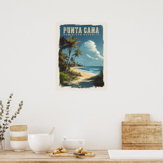 プンタカナでの休暇:ヴィンテージとの思い出 ポスター (キッチン)