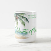 プンタカナのビーチのカスタムお土産 コーヒーマグカップ (中央)
