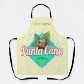 プンタカナカリブのドミニカ共和国レトロ エプロン (正面)