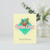 プンタカナカリブのドミニカ共和国レトロ シーズンポストカード (スタンド正面)