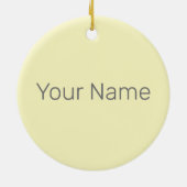 プンタカナカリブのドミニカ共和国レトロ セラミックオーナメント (裏面)