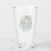 プンタカナサンセットトラベカラフルルアートエンブレム タンブラーグラス (裏面)