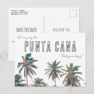 プンタカナトロピカルビーチ結婚式ザデイト ポストカード