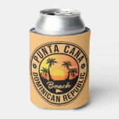 プンタカナドミニカパームツリービーチヴィンテージカンC 缶クーラー (缶正面)