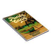 プンタカナドミニカパームツリービーチヴィンテージ ノートブック (右側)