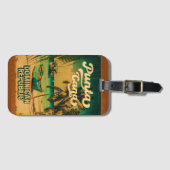 プンタカナドミニカパームツリービーチヴィンテージ ラゲッジタグ (正面横)