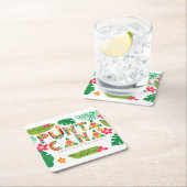 プンタカナドミニカ共和国コースター スクエアペーパーコースター (インサイチュ)