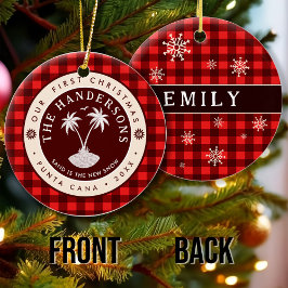 プンタカナドミニカ共和国パームツリーサミナリー セラミックオーナメント