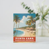 プンタカナドミニカ共和国レトロヴィンテージトラベル ポストカード (スタンド正面)