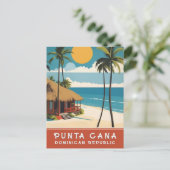 プンタカナドミニカ共和国レトロヴィンテージトラベル ポストカード (スタンド正面)