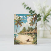 プンタカナドミニカ共和国レトロヴィンテージトラベル ポストカード (スタンド正面)