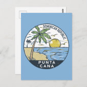 プンタカナドミニカ共和国ヴィンテージ ポストカード (正面/裏面)