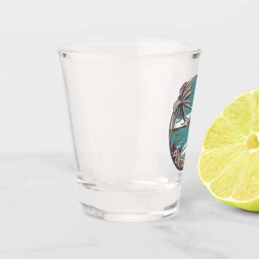 プンタカナドミニカ共和国旅行アートバッジ ショットグラス (左)