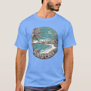 プンタカナドミニカ共和国旅行アートバッジ Tシャツ