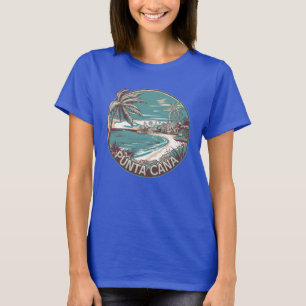 プンタカナドミニカ共和国旅行アートバッジ Tシャツ