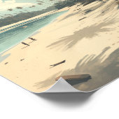 プンタカナドミニカ共和国旅行アートヴィンテージ ポスター (角)