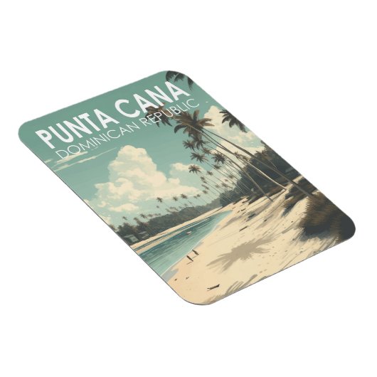 プンタカナドミニカ共和国旅行アートヴィンテージ マグネット (右側)