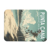 プンタカナドミニカ共和国旅行アートヴィンテージ マグネット (横)