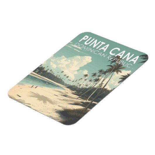 プンタカナドミニカ共和国旅行アートヴィンテージ マグネット (左側)