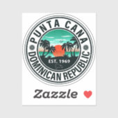 プンタカナドミニカ – ファミリーバケーションヴィンテージ60s シール (シート)