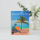 プンタカナドミニカ – ファミリーバケーションヴィンテージ60s ポストカード (スタンド正面)