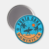 プンタカナドミニカ – ファミリーバケーションヴィンテージ60s マグネット (正面/裏面)