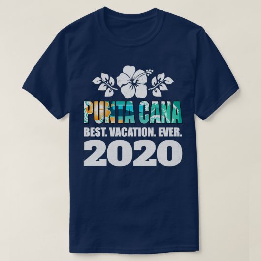 プンタカナ最高のバケーションエバー2020おみやげプレゼント1 Tシャツ (デザイン正面)
