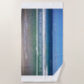 プンタカナ海，ドミニカ共和国 ビーチタオル (正面)