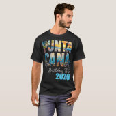 プンタカナ誕生日旅行 2026 バケーション パーティー 仲間 Tシャツ (正面フル)