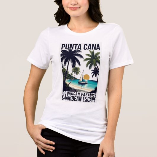 プンタカナ ドミニカンの楽園 トライブレンドTシャツ (正面)