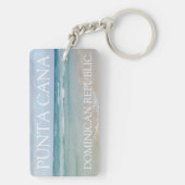 プンタカナ、ドミニカ共和国CalmビーチKeychain キーホルダー (裏面)