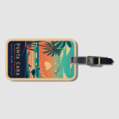 プンタカナDRレトロサンセットお土産1960s ラゲッジタグ (正面横)