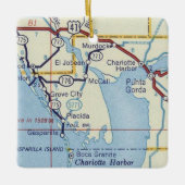 プンタゴルダヴィンテージの地図 セラミックオーナメント (正面)