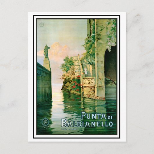 プンタディバルビアナロとコモレイク ポストカード (正面)