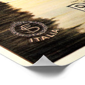 プンタディバルビアナロイタリアヴィンテージイタリアン旅行 ポスター (角)