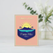 プンタミタメキシコバケーションテラコッタポストカード ポストカード (スタンド正面)