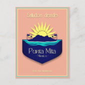 プンタミタメキシコバケーションテラコッタポストカード ポストカード (正面)