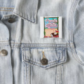 プンタミタ、メキシコのビーチ旅行ポスター 缶バッジ (インサイチュ)
