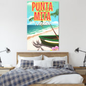 プンタミタ メキシコ 旅行ポスター キャンバスプリント (インサイチュ (寝室))
