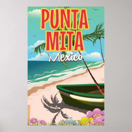 プンタミタ メキシコ 旅行ポスター ポスター (正面)