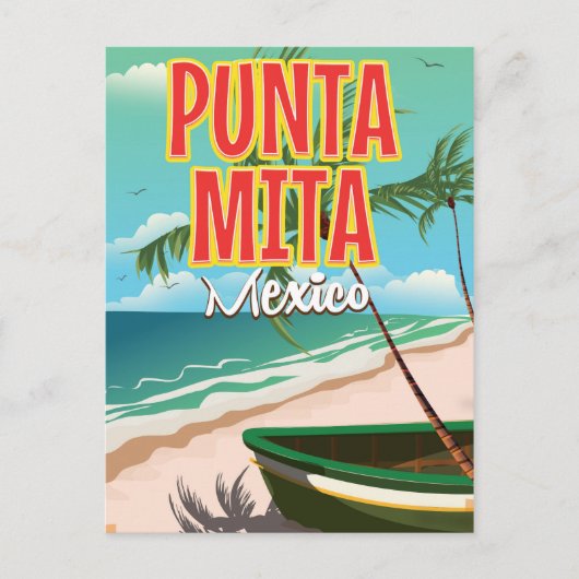 プンタミタ メキシコ 旅行ポスター ポストカード (正面)