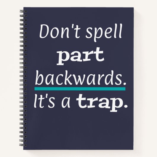 プンパート後方おもしろいパパジョーク英語先生 ノートブック (正面)