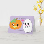 プンプキンラブグリーティングカード カード (黄色い花)